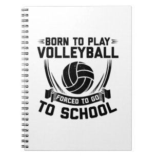 Caderno Espiral Ditos dos jogadores de voleibol Presente de Espo
