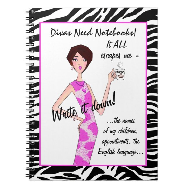 Caderno Espiral DIVAS PRECISA DE NOTEBOOKS! Tudo Me Escapa! Notebo (Frente)