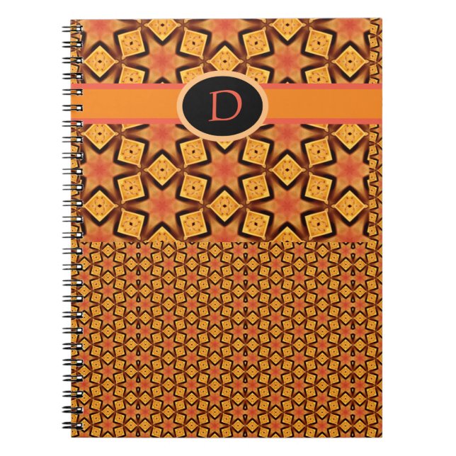 Caderno Espiral Diversão de Formas Legal de Tendência de Volta às  (Frente)