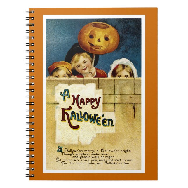 Caderno Espiral Diversão de Halloween (Frente)