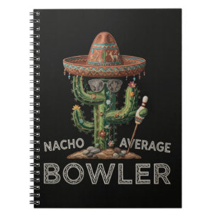 Caderno Espiral Diversão de Jogador de Boliche Não Mediano