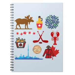 Caderno Espiral Diversão do Canadá