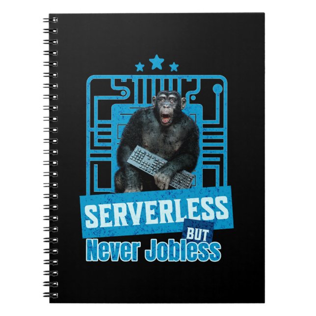 Caderno Espiral Diversão em macaco do Engenheiro de software para  (Frente)