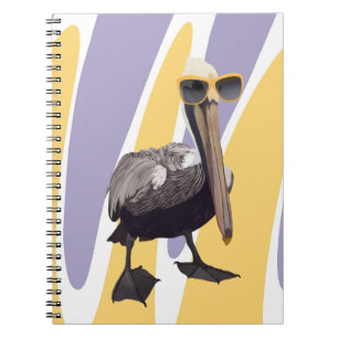 Caderno Espiral Diversão Summer Vibes Pelican Bird