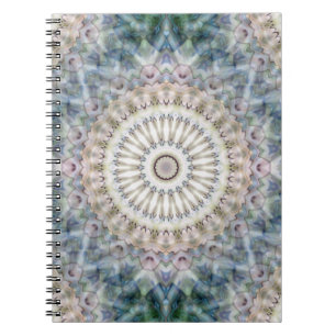 Caderno Espiral Diversão Trippy Hippy Psicedélico Caleidoscópio Fr