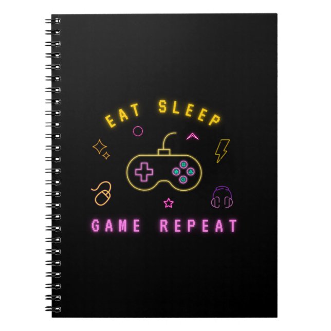 Caderno Espiral divertido jogo para crianças - design engraçado e  (Frente)