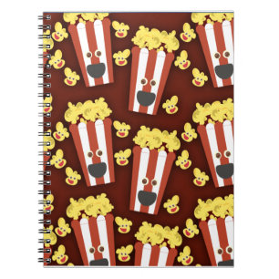Caderno Espiral Divertimento e pipoca fresca do filme