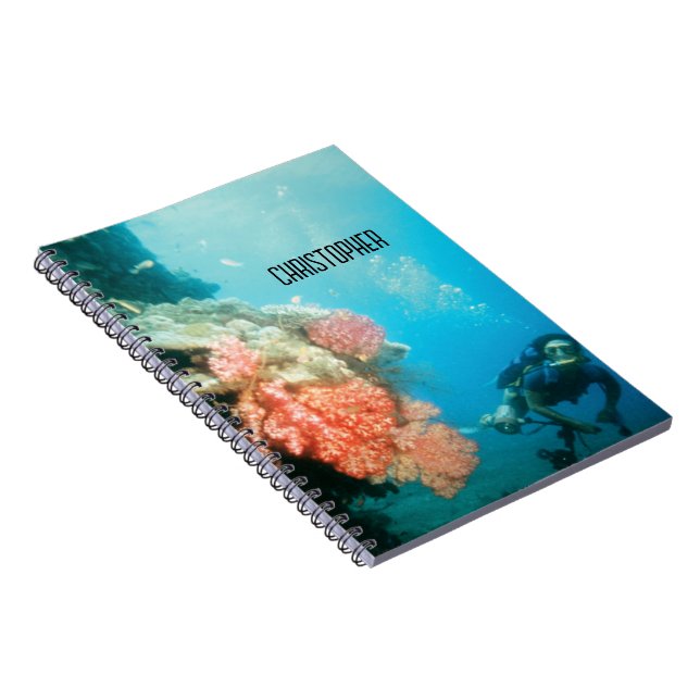 Caderno Espiral Divisor Scuba Personalizado (Lado Direito)