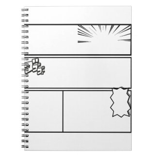 Caderno Espiral DIY Manga Panel 3– Customizable Japanese Comic