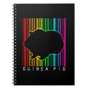 Caderno Espiral DJ Guiné Pig Techno Edm Animal Rave Star Rainbow
