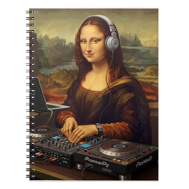 Caderno Espiral DJ Mona Lisa (Frente)