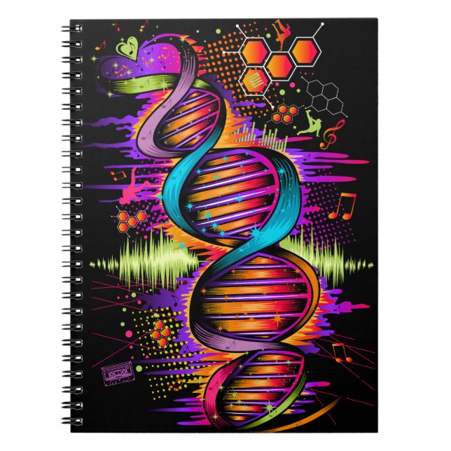 Caderno Espiral DNA musical (Frente)