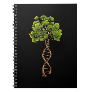 Caderno Espiral Dna Tree Of Life Science Genetics Biology Environm