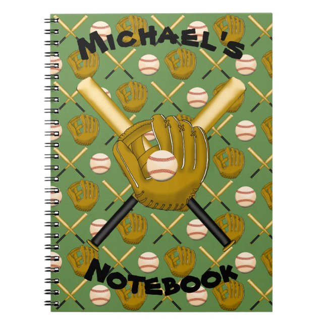 Caderno espiral do basebol (Frente)