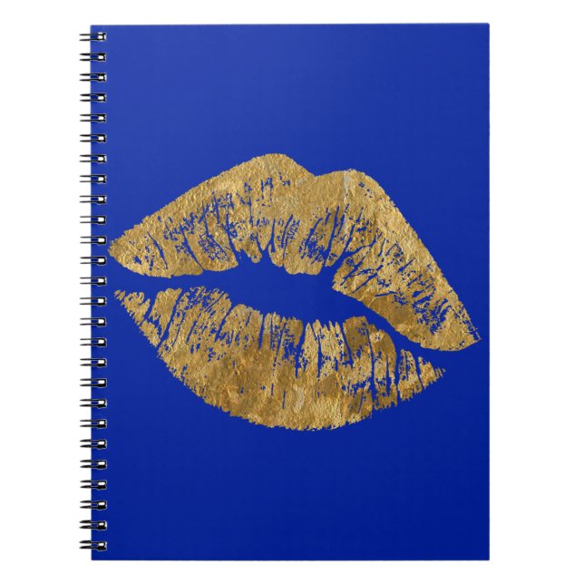 Caderno espiral do beijo do efeito da folha (Frente)