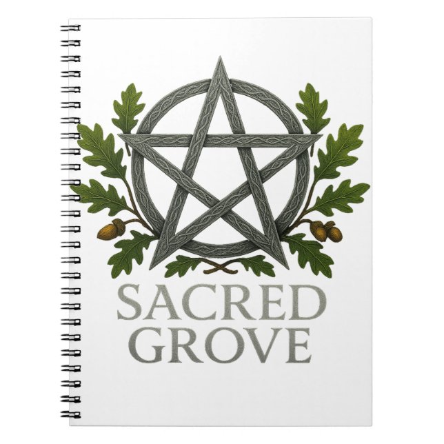 Caderno Espiral do Bosque Sagrado (Frente)