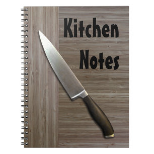 Caderno Espiral do "CADERNO de bambu da COZINHA falso"