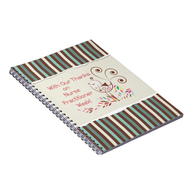 Caderno Espiral Do Grupo, Feliz Enfermeiro Semana (Lado Direito)