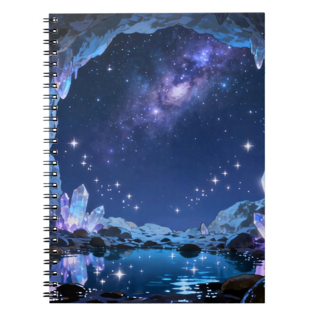 Caderno Espiral do Lago de Cristal Celestial (Frente)