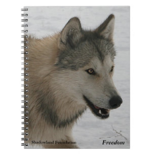 Caderno espiral do lobo