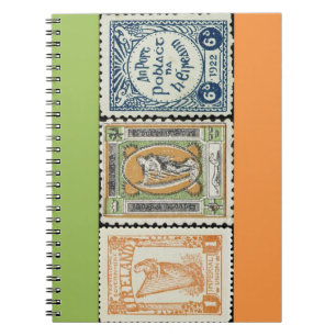 Caderno espiral do selo de Ireland