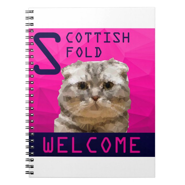 Caderno Espiral Dobra do Scottish (Frente)