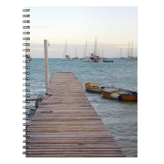 Caderno Espiral Doca e armadilhas de lagosta (Frente)