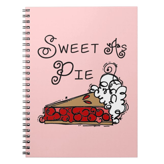 Caderno Espiral Doce como a torta (Frente)