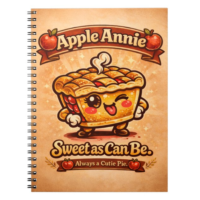 Caderno Espiral Doce Como Pode Ser - Apple Annie - Amantes da Comi (Frente)