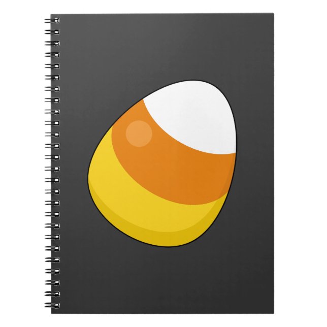Caderno Espiral Doce de Milho de Halloween (Frente)