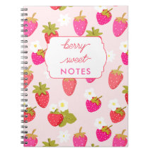 Doce Morango Floral Rosa Personalizado