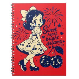 Caderno Espiral Doce Quatro de Julho Dia da Independência