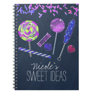Caderno Espiral Doces Terra de Doces Lousa Doce Fantasia de Festa