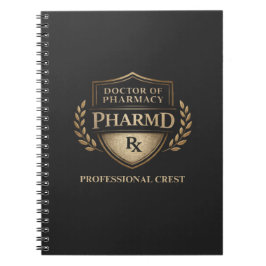 Caderno Espiral Doctor of Pharmacy Professional Crest