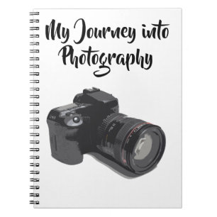Caderno Espiral Documente sua câmera digital Journey Modern Digit