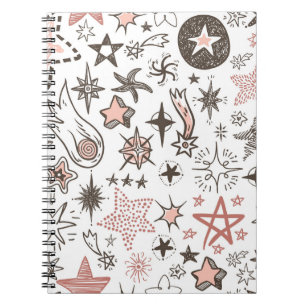 Caderno Espiral Dodles Cósmicos: Estrelas e Cometas