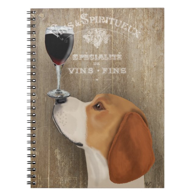 Caderno Espiral Dog Au Vin Beagle (Frente)