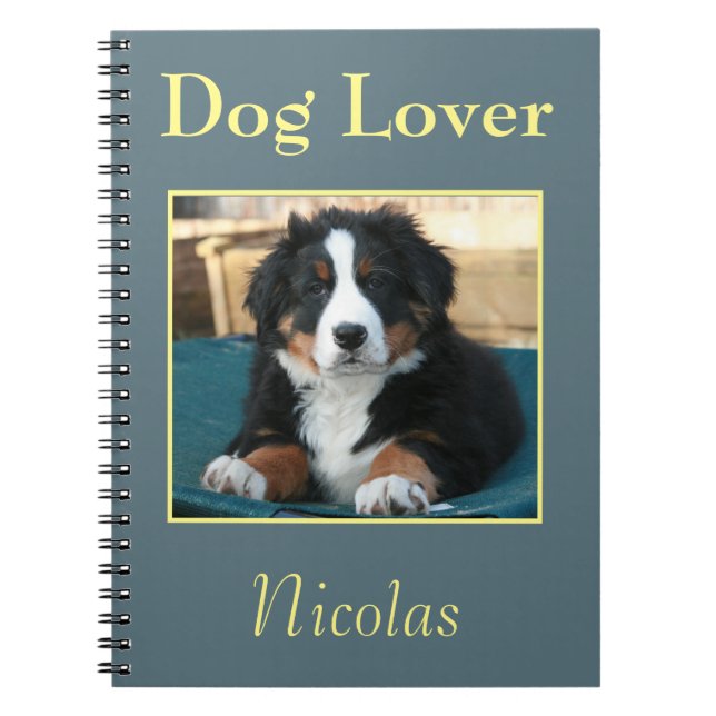 Caderno Espiral Dog Lover Bernese (Frente)