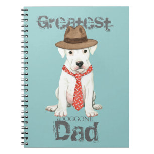 Caderno Espiral Dogo Argentino