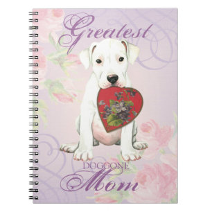 Caderno Espiral Dogo Heart Mãe