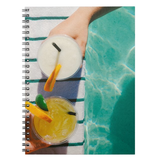 Caderno Espiral Dois copos de suco (Frente)