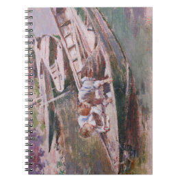 Caderno Espiral Dois Meninos num Barco (por Theodore Robinson)