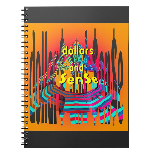 Caderno Espiral Dólar Arco-íris$ E $en$e  (Frente)
