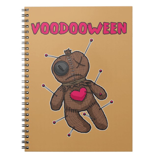 Caderno Espiral Doll Voodoo - Brinquedo de Halloween (Frente)