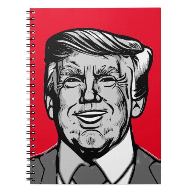 CADERNO ESPIRAL DONALD TRUMP (Frente)