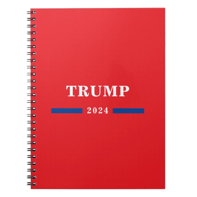 Caderno Espiral Donald Trump 2024 (Frente)