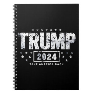 Caderno Espiral Donald Trump 2024 Devolva a América Eleição
