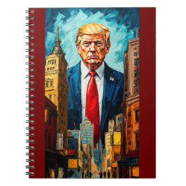 Caderno Espiral donald trump paint