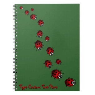 Caderno Espiral Donativos de Diário Ladybug Personalizados de Not