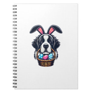 Caderno Espiral Dono de Cachorro São Bernardo com Orelha de Coelho